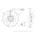 Auto radiator cooling fan for A3 BORA SEAT